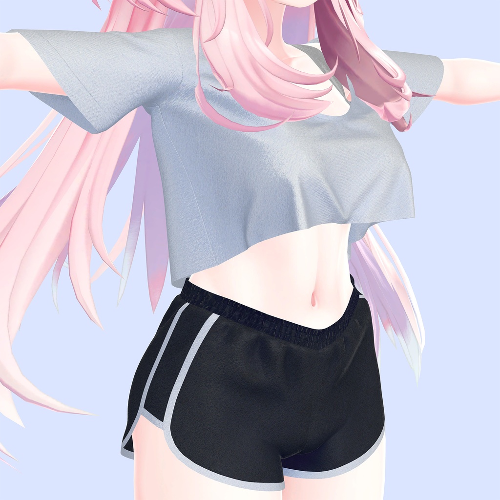 セレスティア用の衣装、ルームウェア(ブラウス、ドルフィンパンツ)