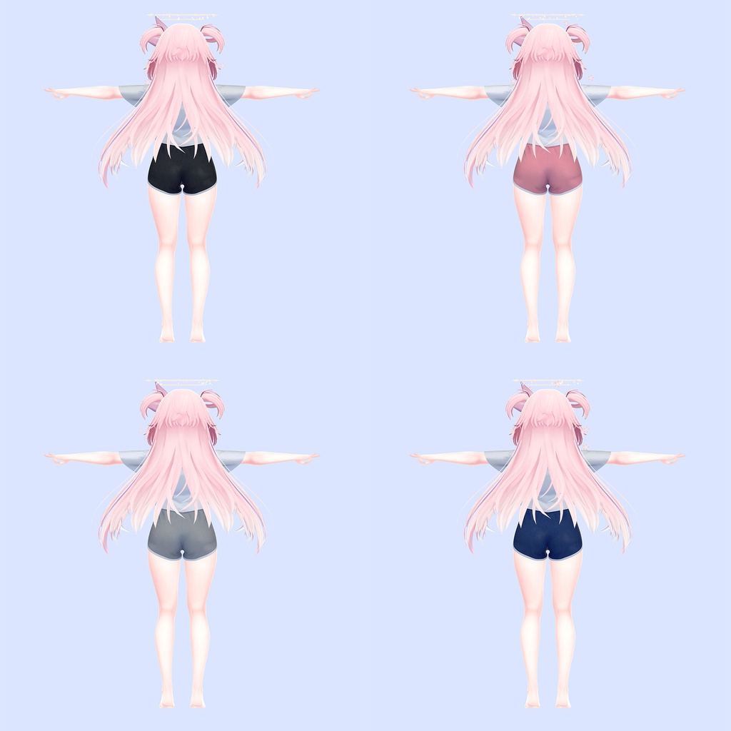 セレスティア用の衣装、ルームウェア(ブラウス、ドルフィンパンツ)