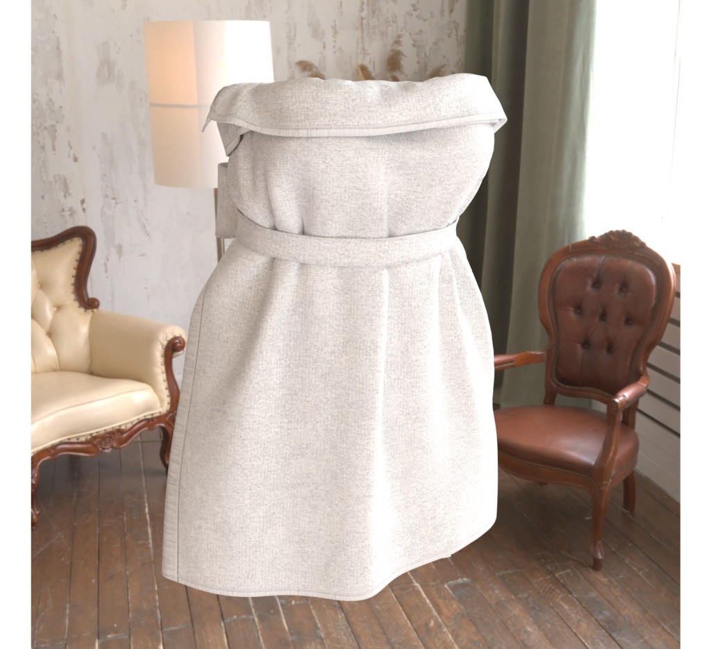 マヌカ用の衣装、タオルドレス