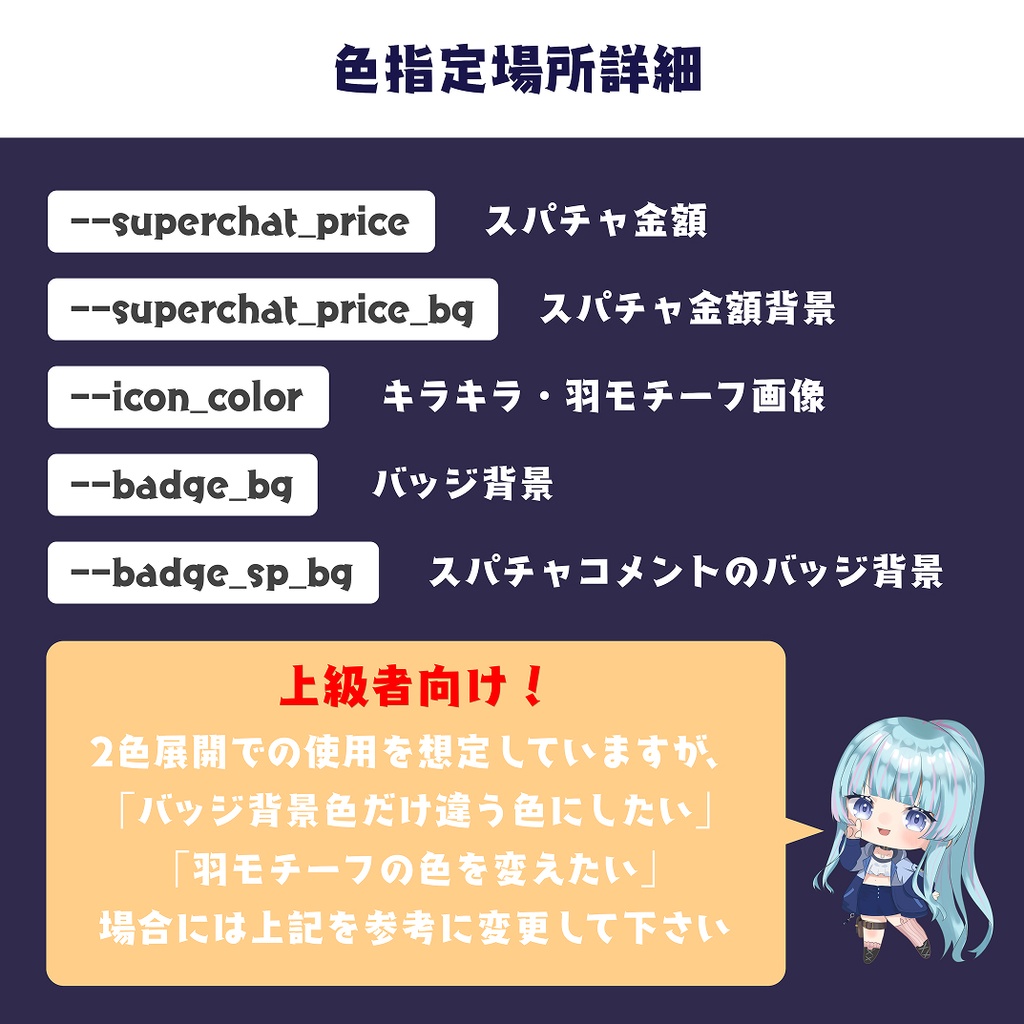 【OBS】キラキラと羽モチーフのカスタムコメントCSS【アニメーションあり】