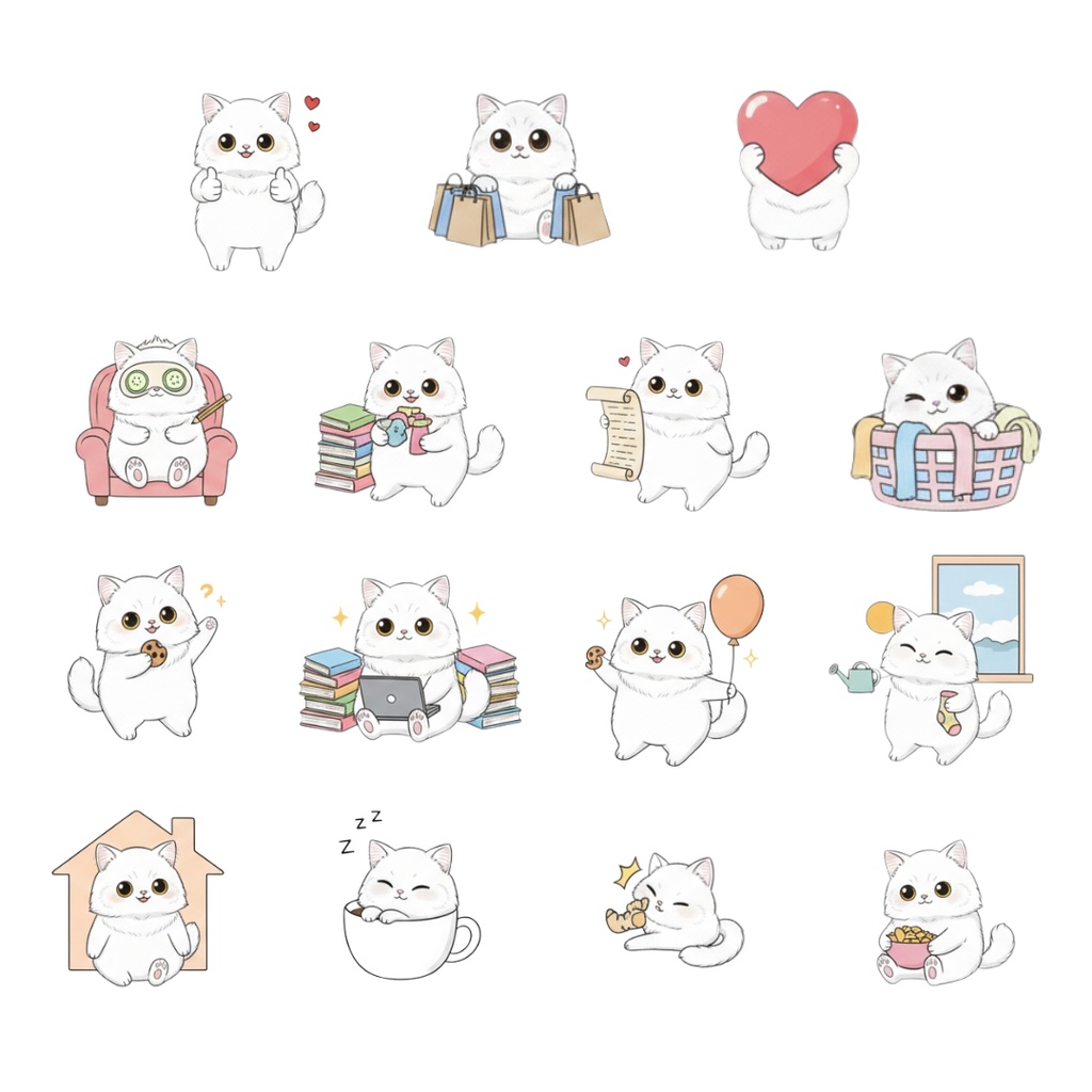 ゆうちゃんfamily Canva編集クリップアート ラッキー①