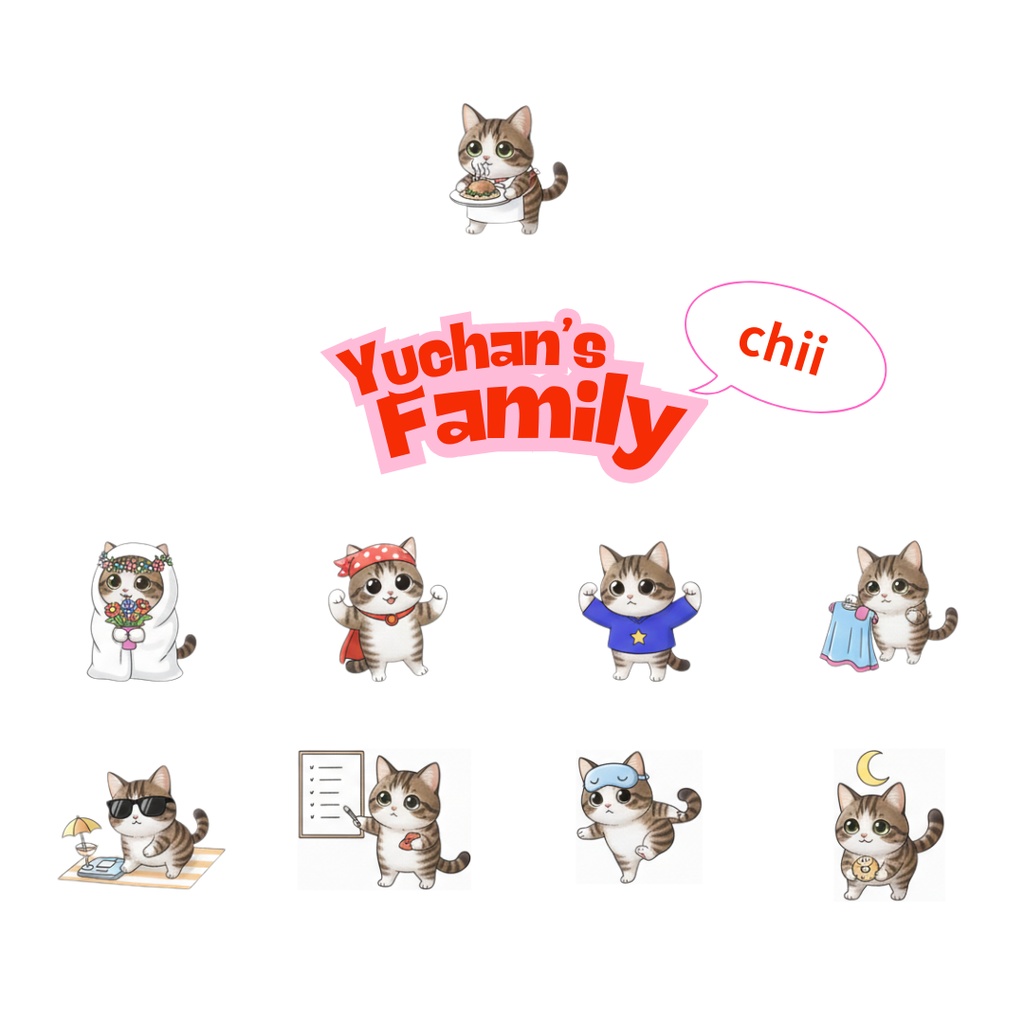 ゆうちゃんfamily Canva編集クリップアート ちい①