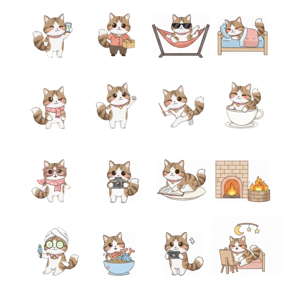 ゆうちゃんfamily Canva編集クリップアート あみ①