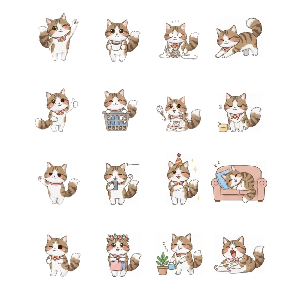 ゆうちゃんfamily Canva編集クリップアート あみ①