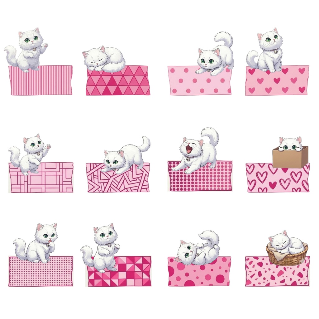 ゆうちゃんfamily Canva編集マスキングテープ風イラストクリップアート ハッピー①