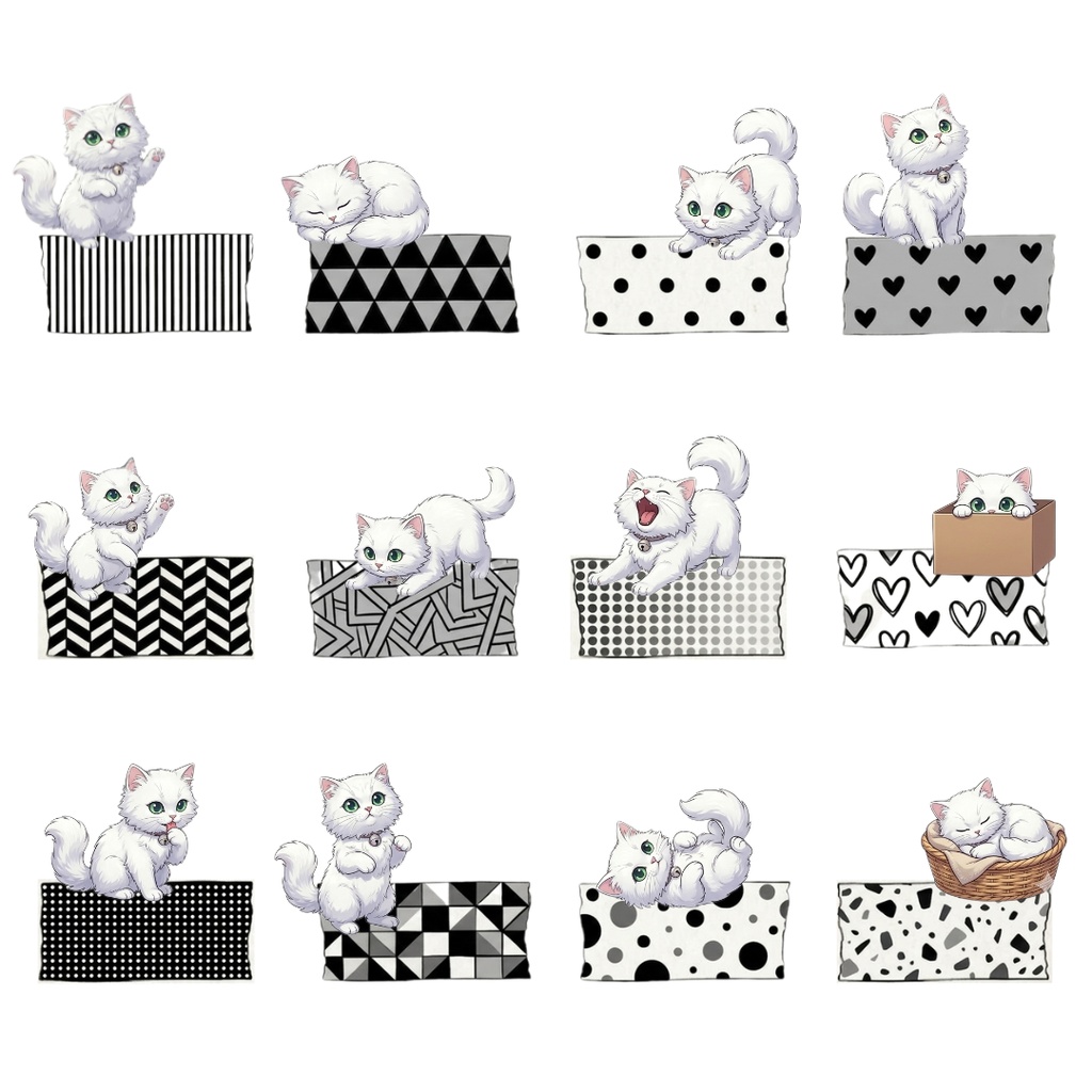 ゆうちゃんfamily Canva編集マスキングテープ風イラストクリップアート ハッピー①