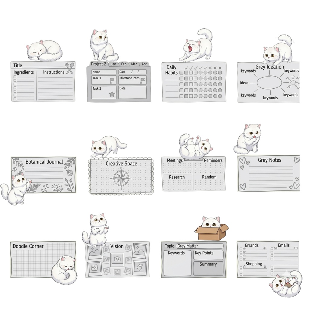 ゆうちゃんfamily Canva編集可メモ帳風イラストクリップアート ラッキー①