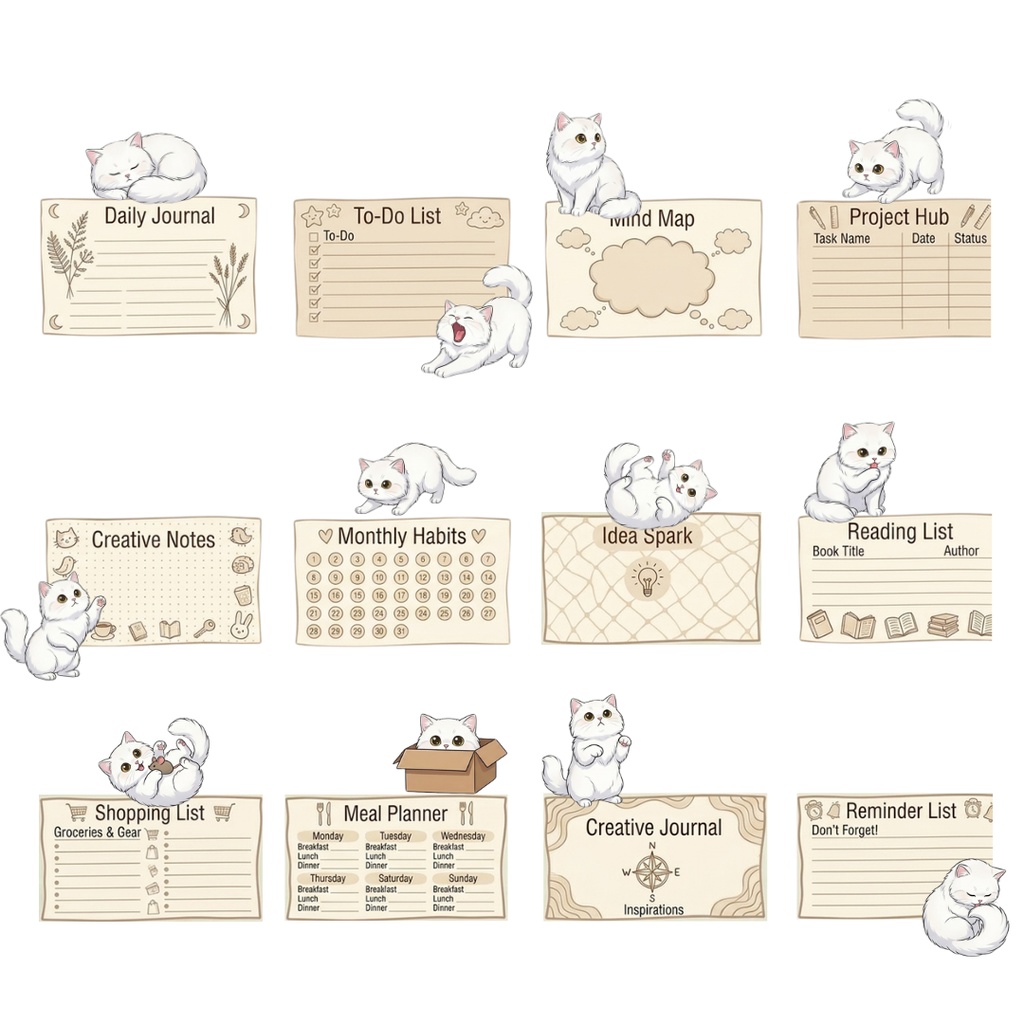 ゆうちゃんfamily Canva編集可メモ帳風イラストクリップアート ラッキー①