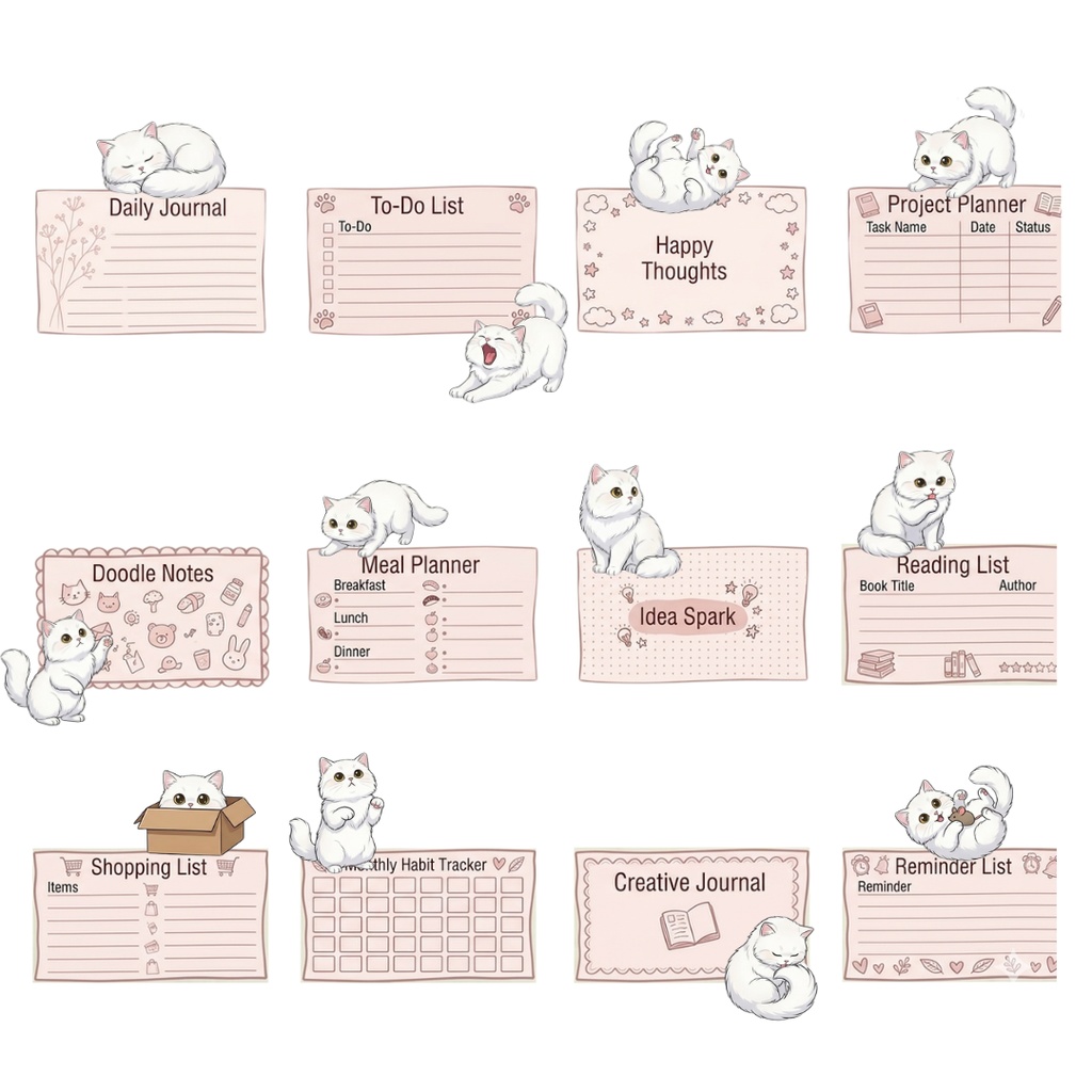 ゆうちゃんfamily Canva編集可メモ帳風イラストクリップアート ラッキー①