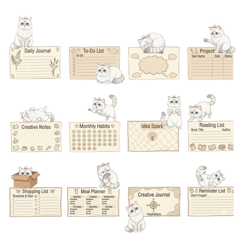 オープンセール‼ゆうちゃんfamily Canva編集可メモ帳風イラストクリップアート くう①