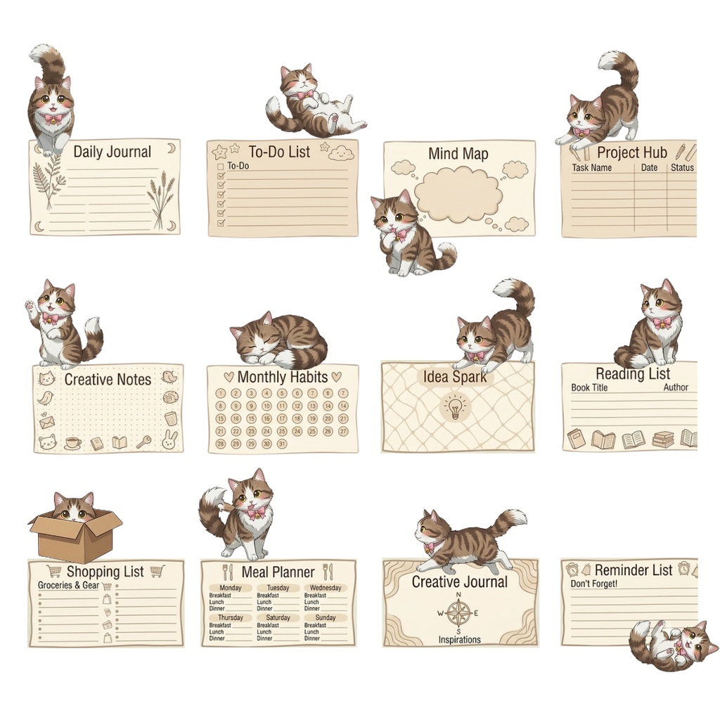 オープンセール‼ゆうちゃんfamily Canva編集可メモ帳風イラストクリップアート テツ①