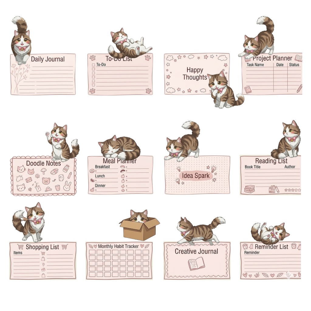 オープンセール‼ゆうちゃんfamily Canva編集可メモ帳風イラストクリップアート テツ①