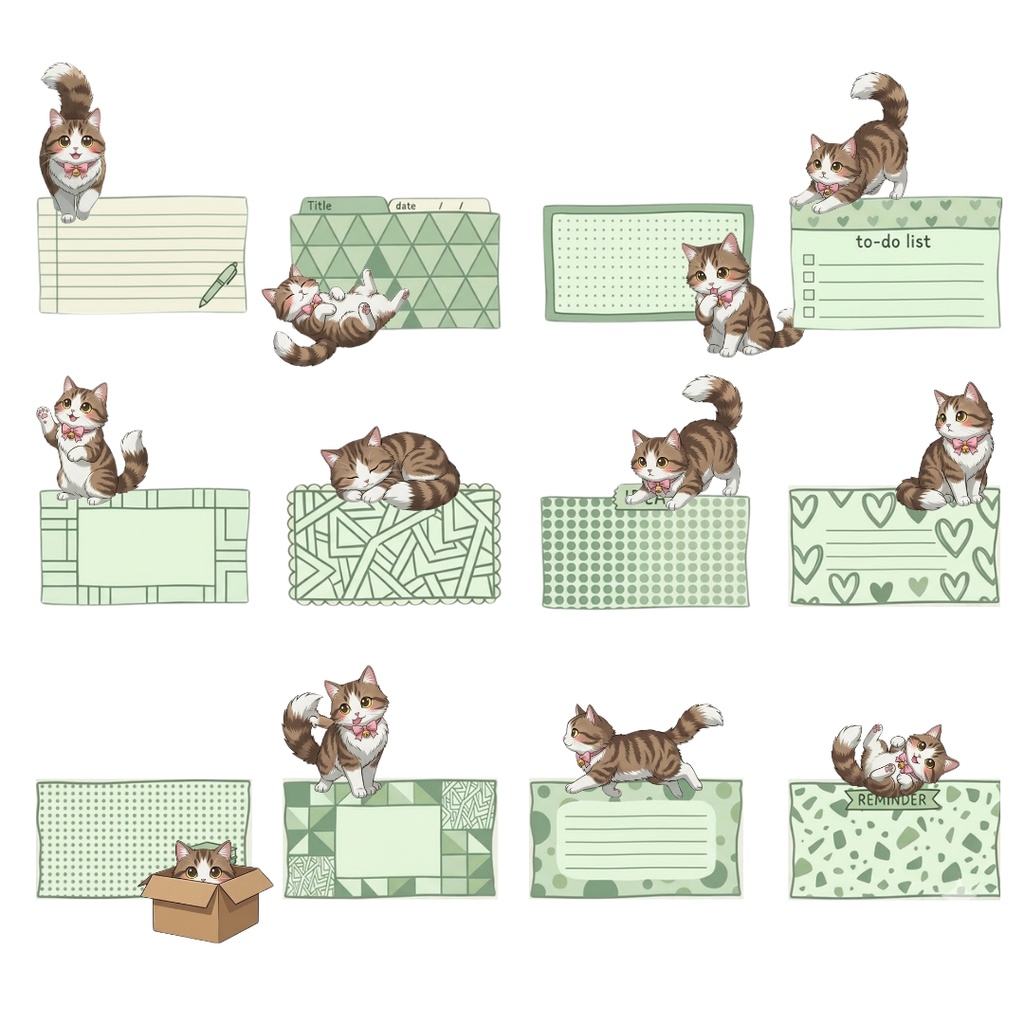 オープンセール‼ゆうちゃんfamily Canva編集可メモ帳風イラストクリップアート テツ①