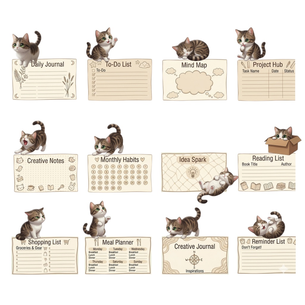 ゆうちゃんfamily Canva編集可メモ帳風イラストクリップアート あみ①