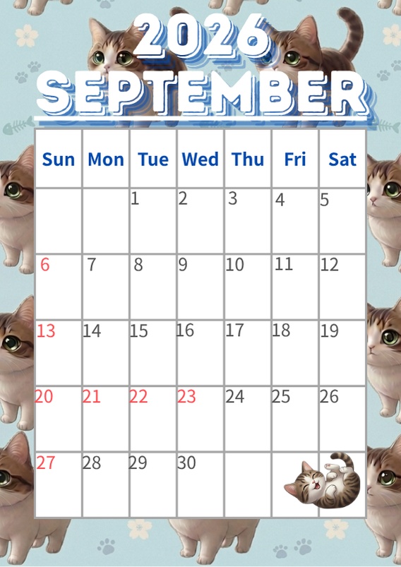 ゆうちゃんfamily Canva編集可デジタルカレンダー「あみ」