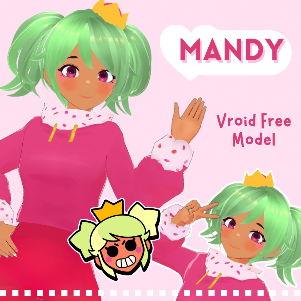 Mandy - Brawl Stars Vroid Vtuber Model