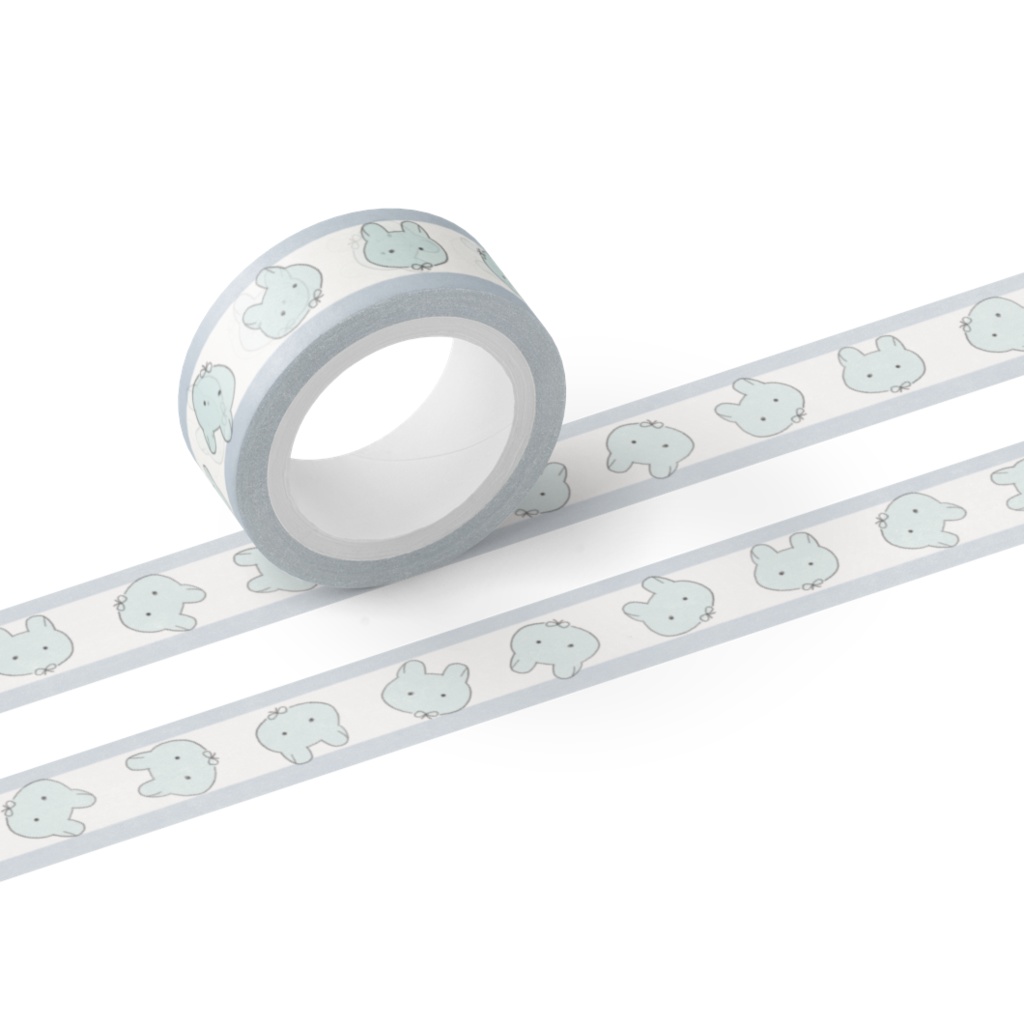 マスキングテープ(うさぎ水色)