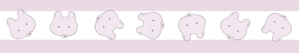 マスキングテープ(うさぎピンク)