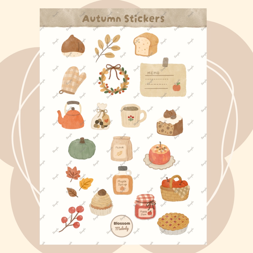 Autumn Stickers - Digital Sticker デジタルステッカー