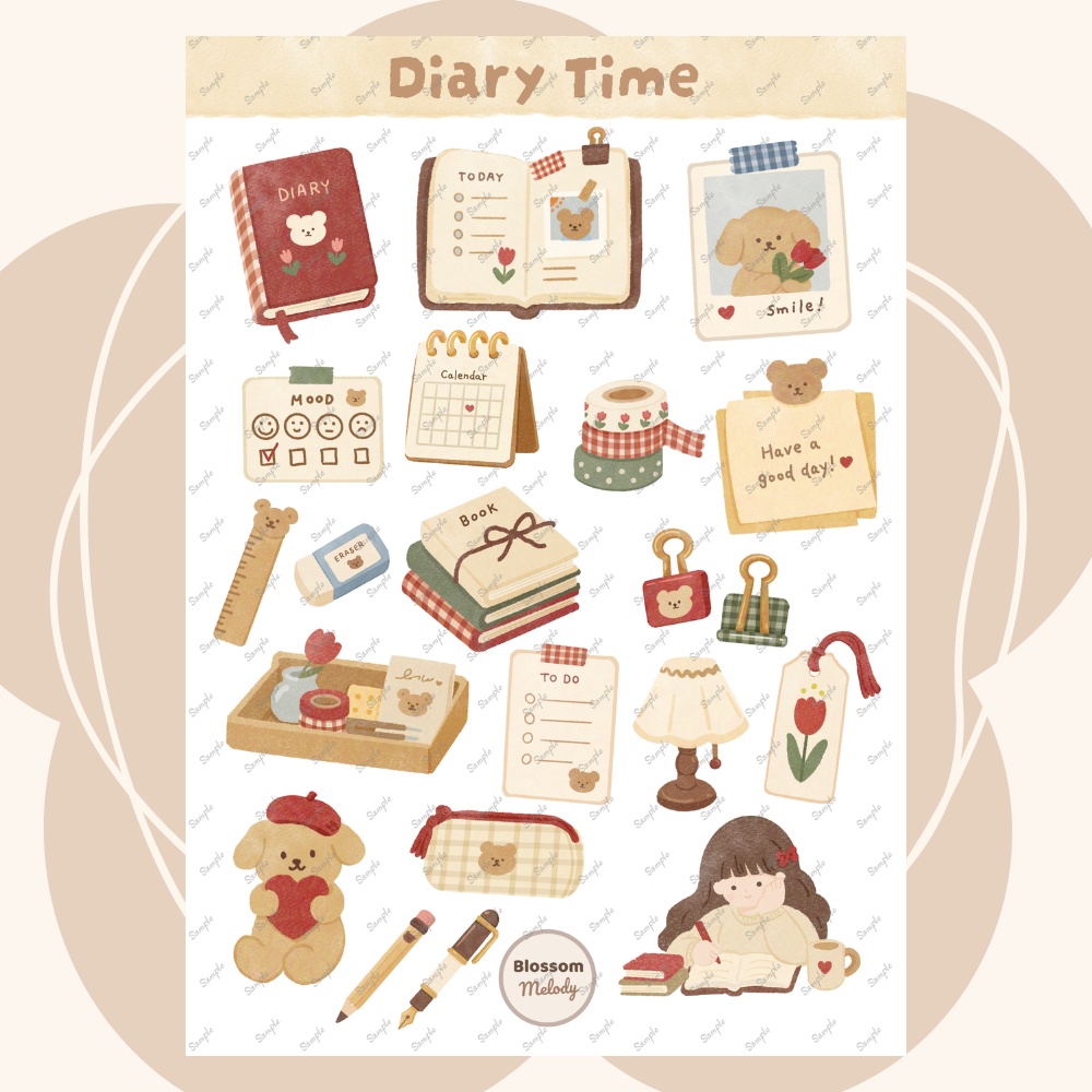 Diary Time - Digital Sticker デジタルステッカー