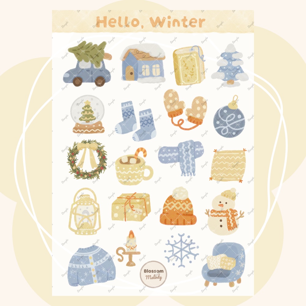 Hello, Winter - Digital Sticker デジタルステッカー