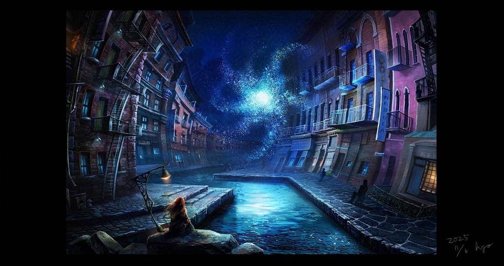 【イラスト】「Nebula」ポスター