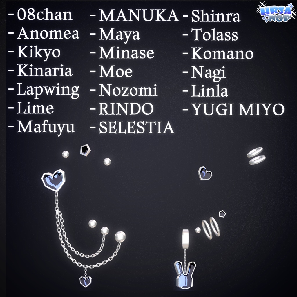 ⯌「ナビピアス(NabiPias)」23アバター対応