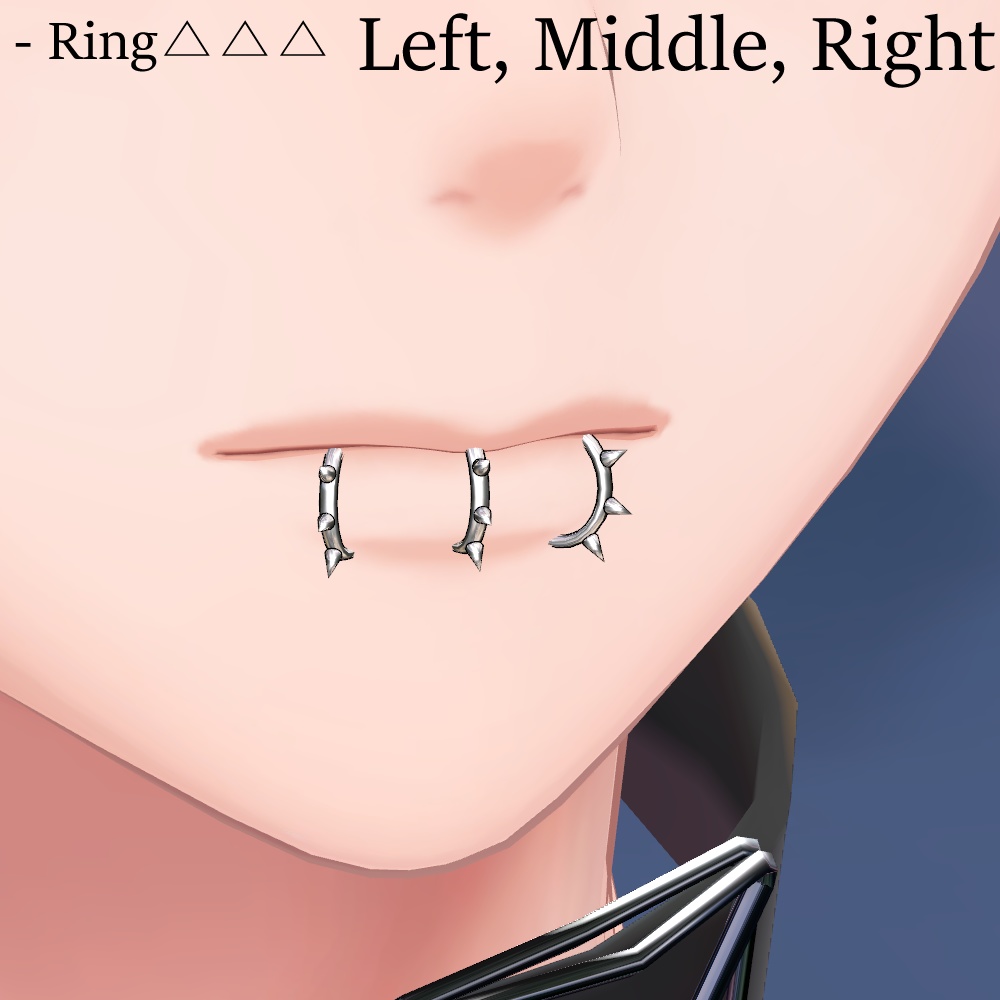 ⯌「WOOFピアス(WOOFpias)」6アバター対応