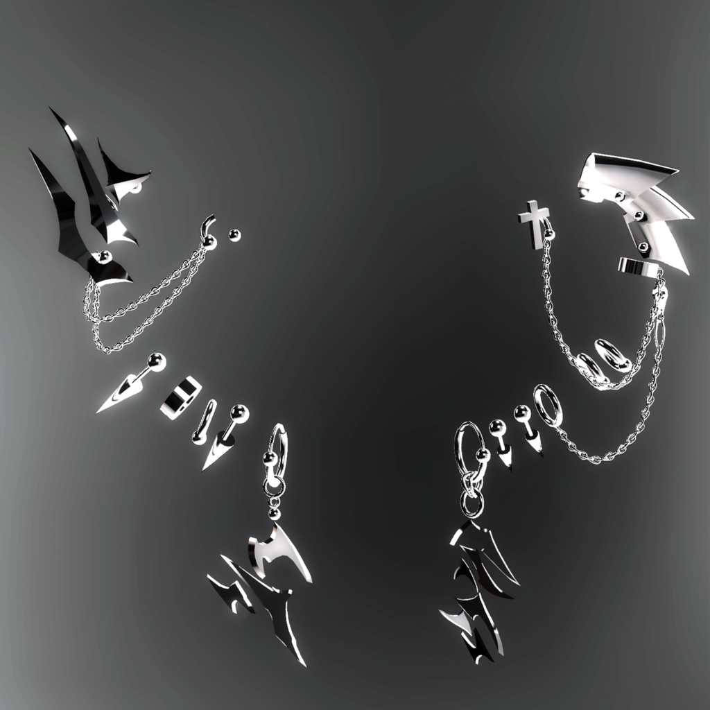 ⯌「MyBunkピアス」22アバター対応