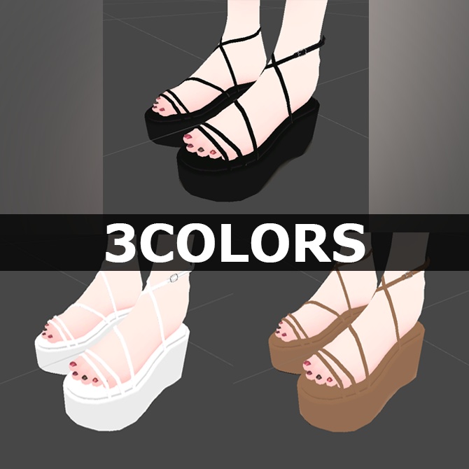 VRChat想定 | レースアップサンダル