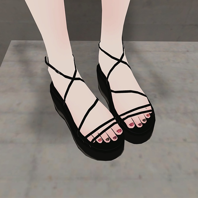 VRChat想定 | レースアップサンダル