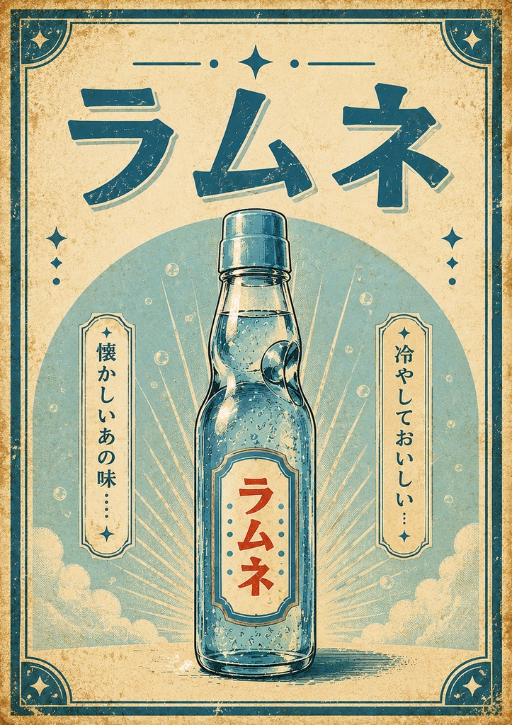 ラムネ ポスター A4（デジタルデータ）
