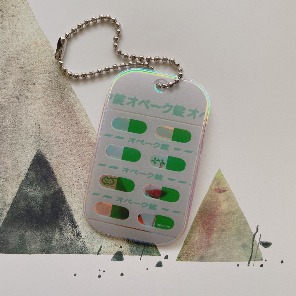 ＜キーホルダータグ＞オペーク錠