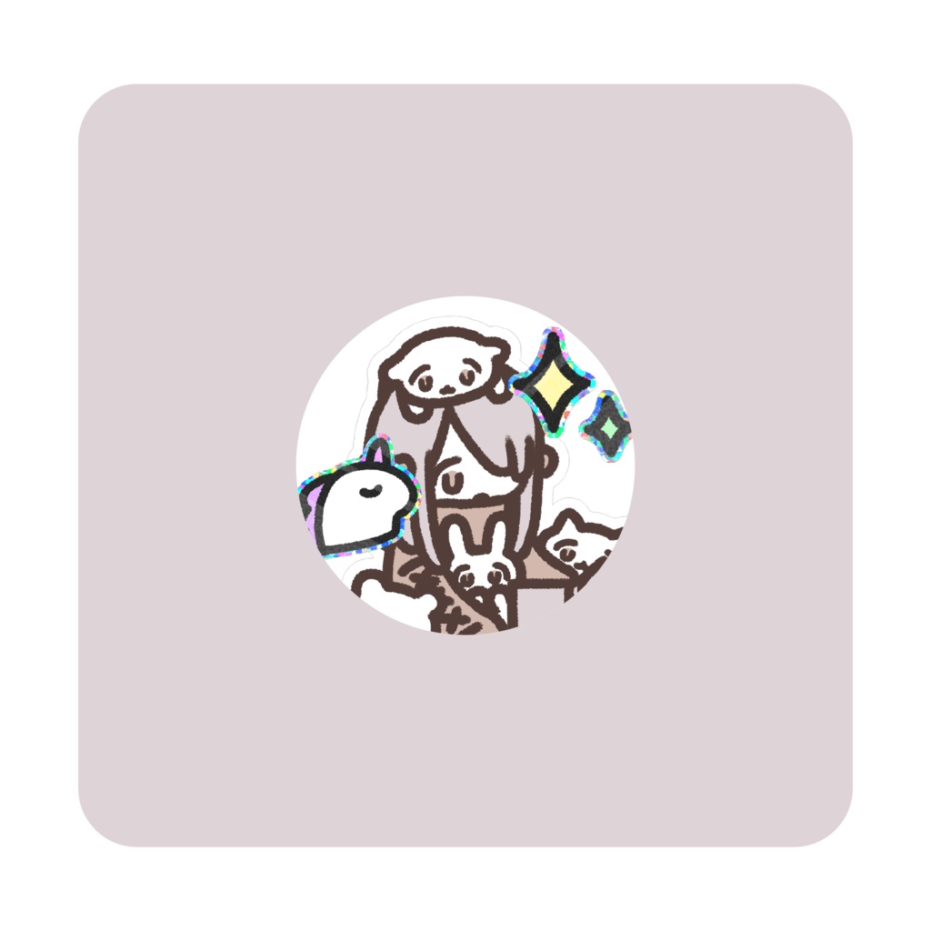 ホログラムシール風素材