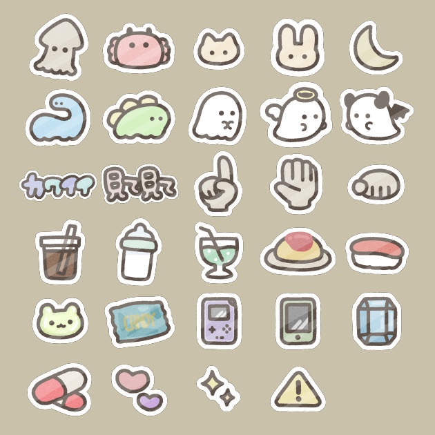 シール風 画像素材(29枚セット)