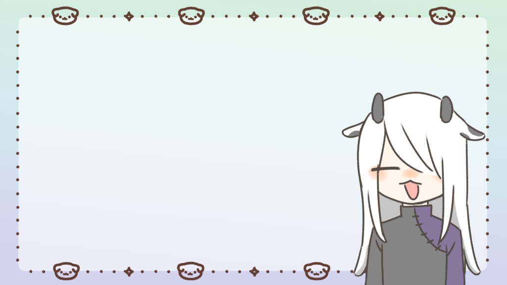 【いぬ柄🐶】配信用素材(背景込み21枚セット)