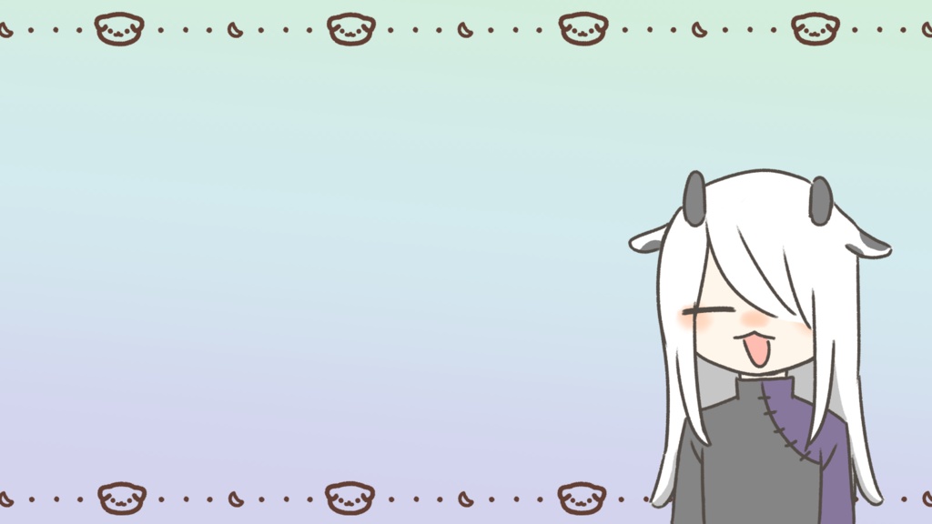 【いぬ柄🐶】配信用素材(背景込み21枚セット)