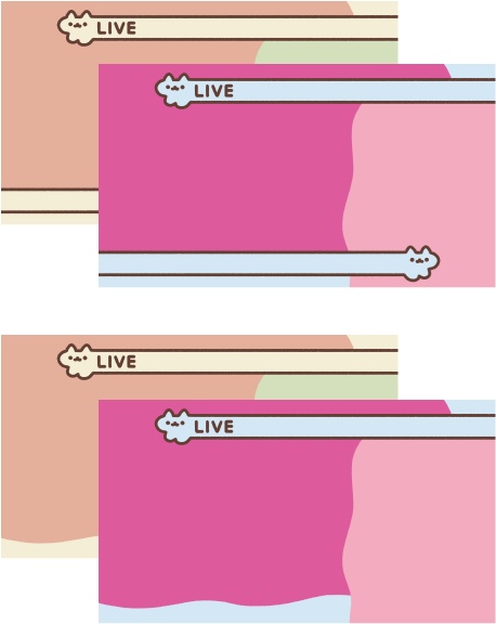 【配信用素材】ねこびろーん(10枚セット)