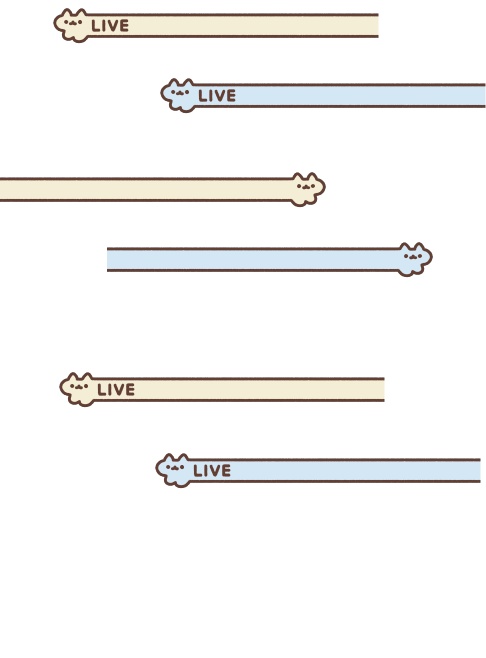 【配信用素材】ねこびろーん(10枚セット)
