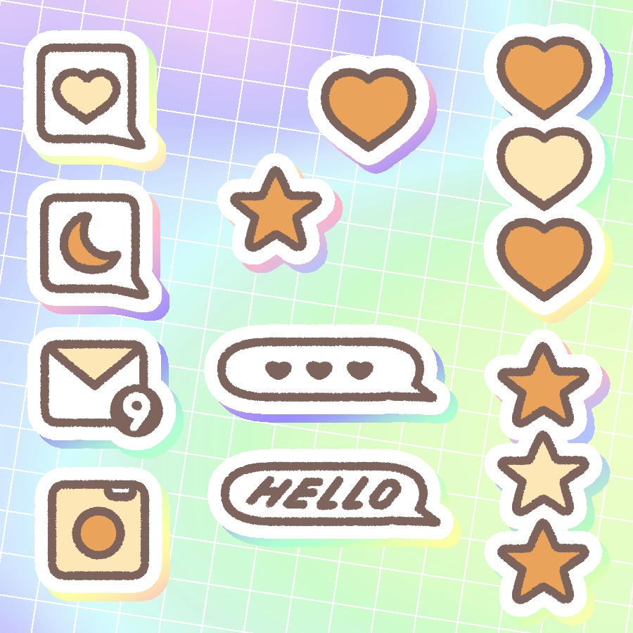 シール風素材(30枚セット)