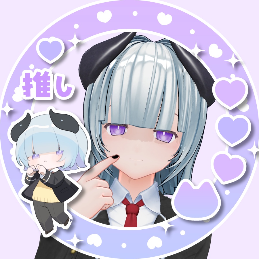 IRIAM向け・アイコンリング～ねこマーク4色～