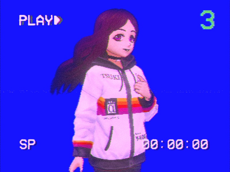 レトロなVCR Y-100ジャケット(フード付き) / Retro VCR Y-100 jacket with hood