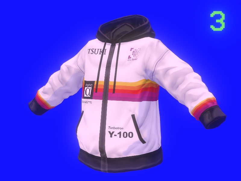 フード付きレトロVCRジャケット5点 / 5 Retro VCR jackets with hood
