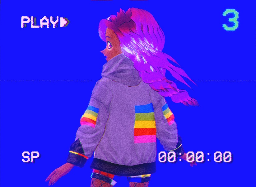 フード付きレトロVCRジャケット5点 / 5 Retro VCR jackets with hood