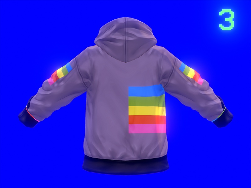 フード付きレトロVCRジャケット5点 / 5 Retro VCR jackets with hood