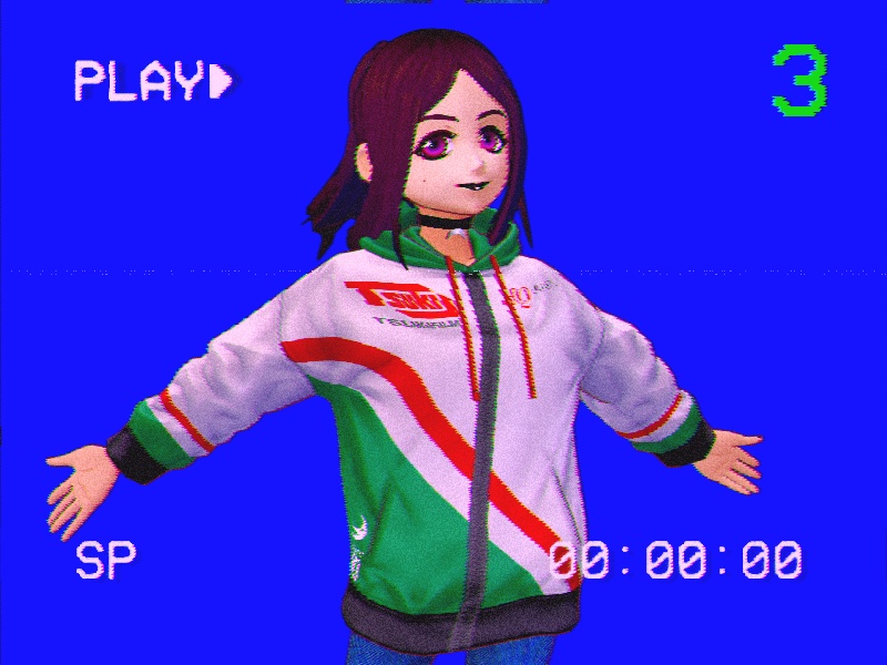 フード付きレトロVCRジャケット5点 / 5 Retro VCR jackets with hood
