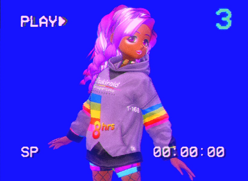 フード付きレトロVCRジャケット5点 / 5 Retro VCR jackets with hood