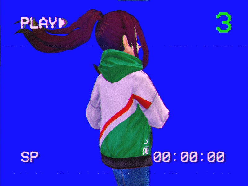 フード付きレトロVCRジャケット5点 / 5 Retro VCR jackets with hood
