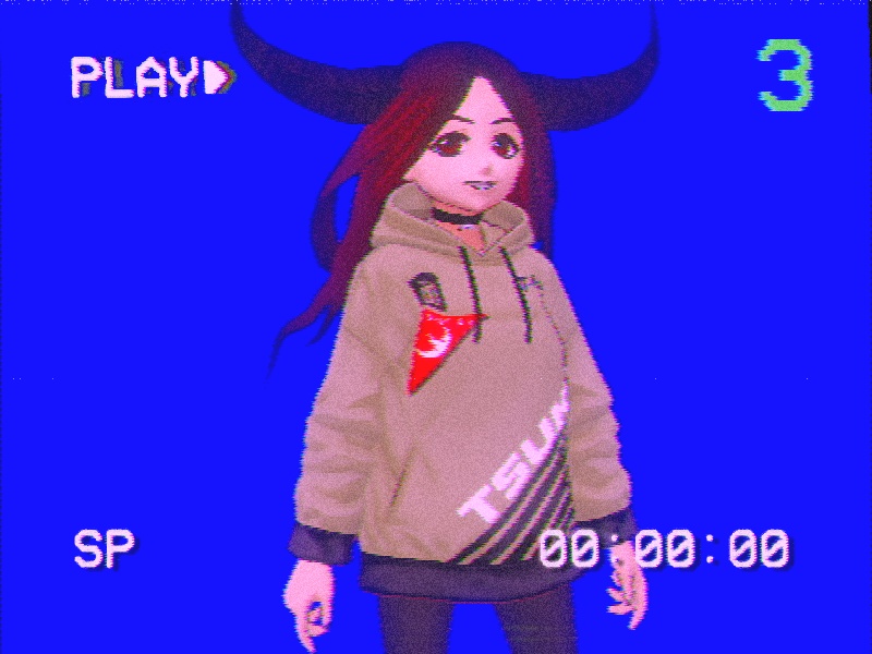 フード付きレトロVCRジャケット5点 / 5 Retro VCR jackets with hood