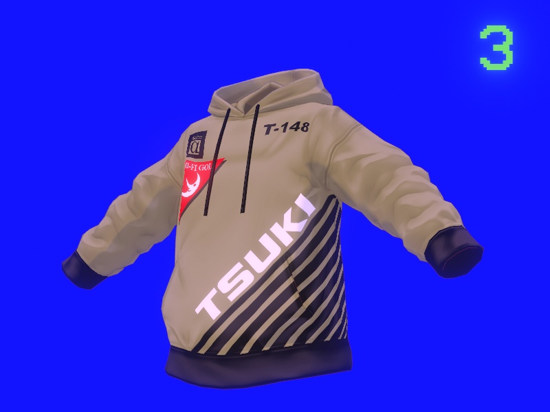 フード付きレトロVCRジャケット5点 / 5 Retro VCR jackets with hood
